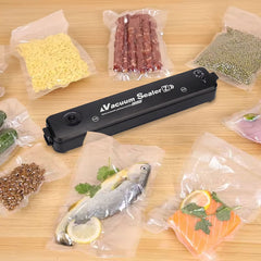 Máquina de Envasado al Vacío – Conservación de Alimentos Frescos por Más Tiempo + 10 Bolsas Gratis