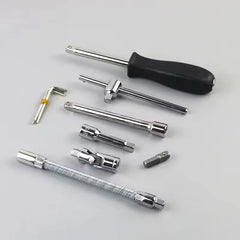 Kit de Herramientas 46 Piezas – Herramientas de Bricolaje, Reparación Doméstica, Automotriz y Mantenimiento para Garaje