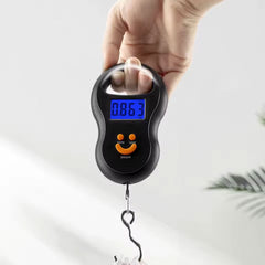 Báscula Electrónica Digital LCD – Precisión de 10g a 50Kg, Retroiluminada para Cocina, Pesca, Equipaje y Viajes