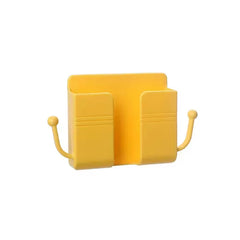 Soporte Adhesivo para Smartphone y Mandos – Organizador de Pared con 2 Ganchos, Ideal para Teléfonos, Controles Remotos y Auriculares