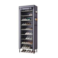 Zapatero de Tela con 10 Niveles – Gran Capacidad, Diseño Plegable y a Prueba de Polvo