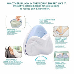 Almohada Ergonómica para Piernas de Espuma Viscoelástica – Descanso Óptimo y Alivio del Dolor