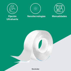 Cinta Adesiva Doble Cara Nanotec 20mm x 2m