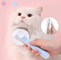 Peine para Mascotas con Extracción de Pelo – Cepillo Desenredante para Perros y Gatos, Antiestático y Ergonómico