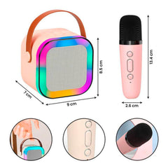 Karaoke Portátil Bluetooth – Micrófono Inalámbrico para Fiestas, Karaoke TV en Casa y Regalos para Niños