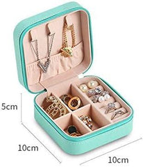 Mini Joyero Portátil de Viaje – Organizador Compacto para Anillos, Pulseras, Pendientes y Collares