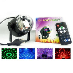 Luces RGB para Fiesta – Bola de Discoteca LED con Control Remoto y Activación por Sonido