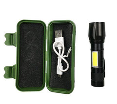 Linterna LED Recargable – Foco Portátil para Trabajo, Camping, Emergencias y Uso Exterior
